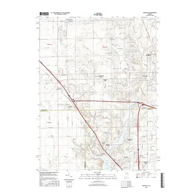 2016 Map of Zionsville, 2016 Print