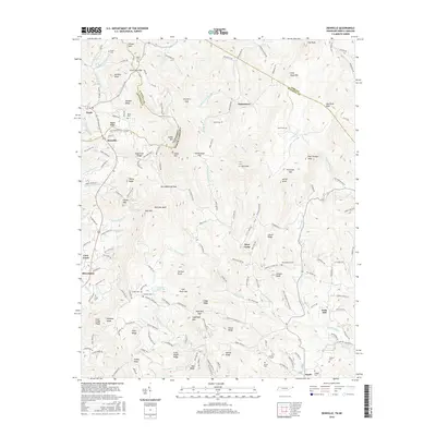 2016 Map of Zionville, 2016 Print