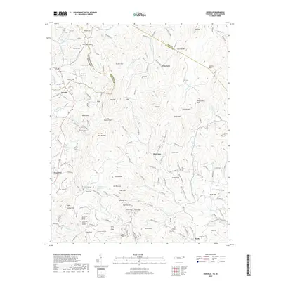 2019 Map of Zionville, 2019 Print