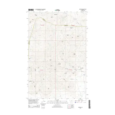 2014 Map of Zortman, 2014 Print