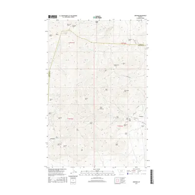 2017 Map of Zortman, 2017 Print