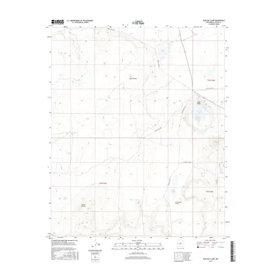 2017 Map of Zuni Salt Lake, 2017 Print