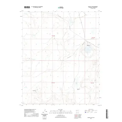 2020 Map of Zuni Salt Lake, 2020 Print